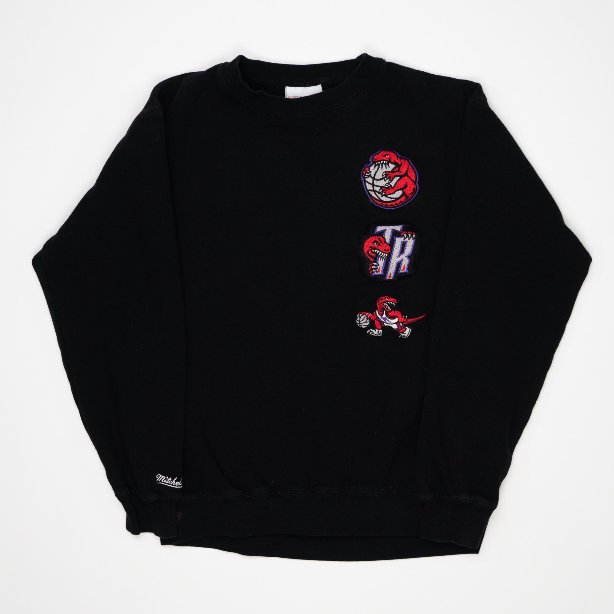 Black Raptors Patch Crewneck (M) | Rebalance Vintage.