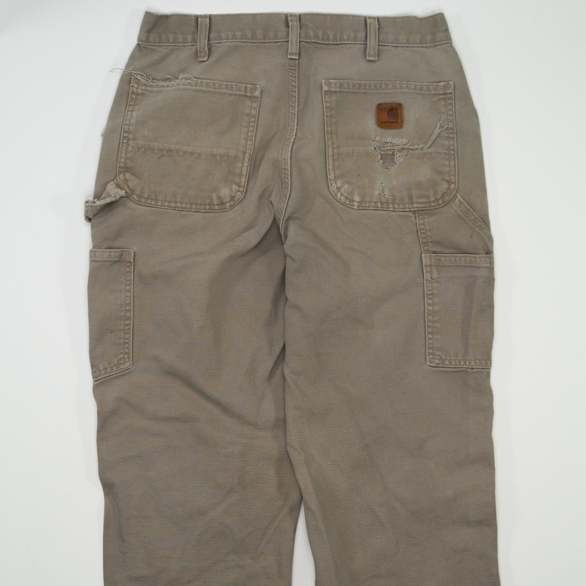 Vintage Light Brown Ripped Carhartt Cargo Pants (32 x 34)