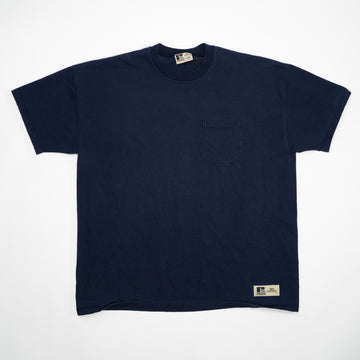 Vintage 90s Navy Russell Athletics Pocket Tee (L/XL) | Rebalance Vintage.