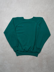 Vintage 90s Turquoise Blank Crewneck (S)