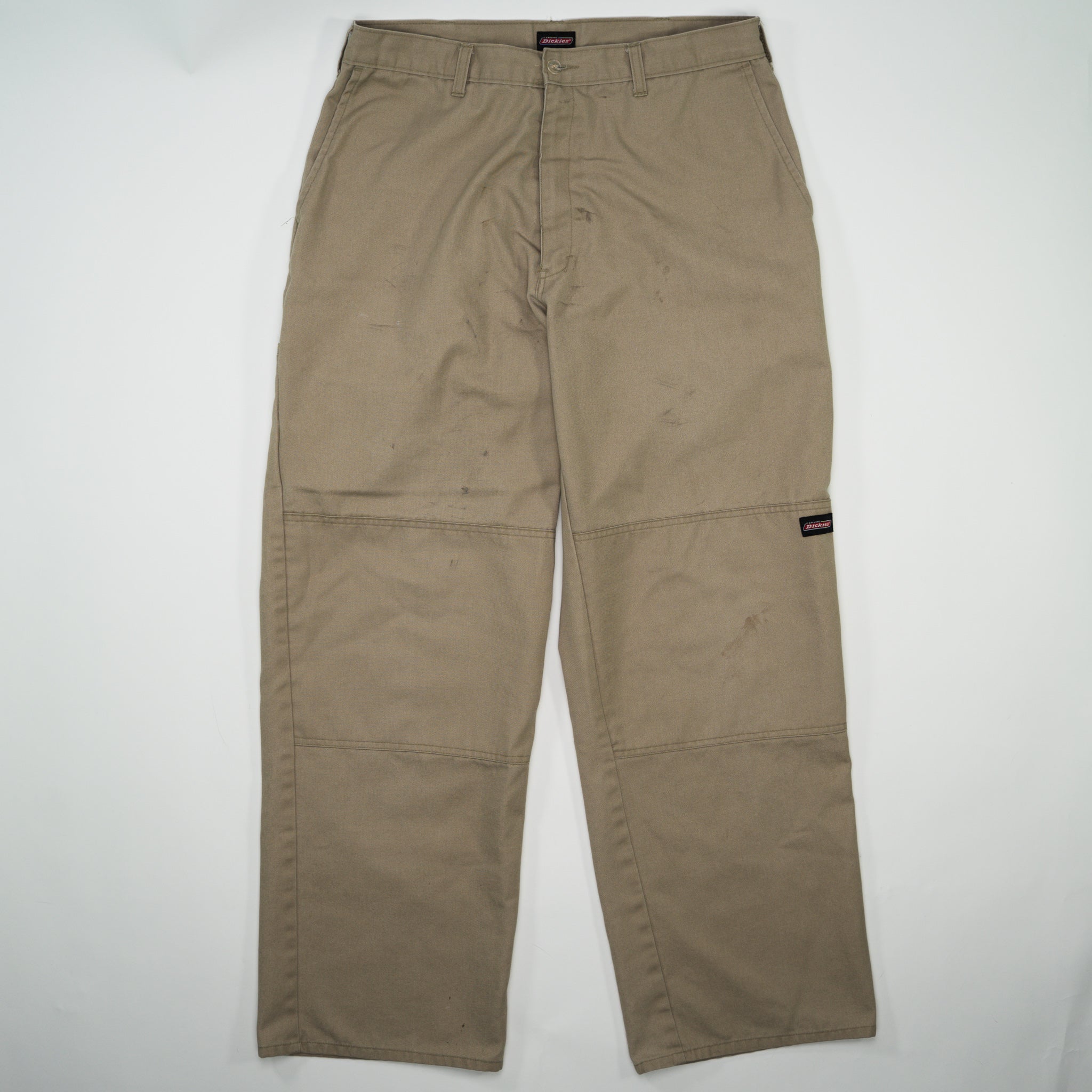 Vintage Beige Dickies Double Knee Workwear Pants (34 x 32)