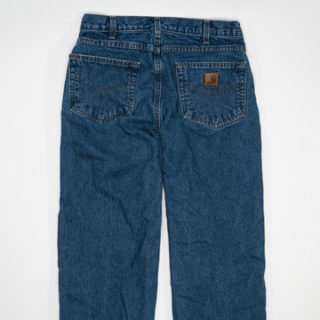 Vintage Dark Blue Insulated Carhartt Jeans (32 x 34) | Rebalance Vintage.