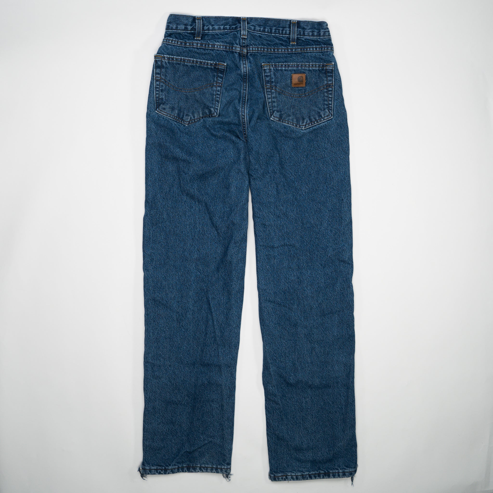 Vintage Dark Blue Insulated Carhartt Jeans (32 x 34) | Rebalance Vintage.