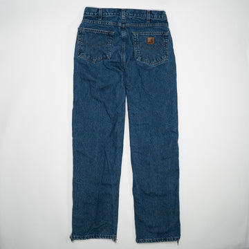 Vintage Dark Blue Insulated Carhartt Jeans (32 x 34) | Rebalance Vintage.