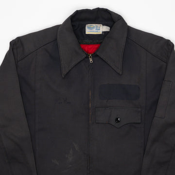 Vintage 70s Grey Lined Workwear Jacket (M) | Rebalance Vintage.