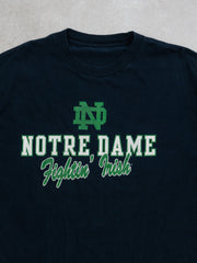 Vintage Navy + Green Notre Dame Fightin' Irish Tee (XL)