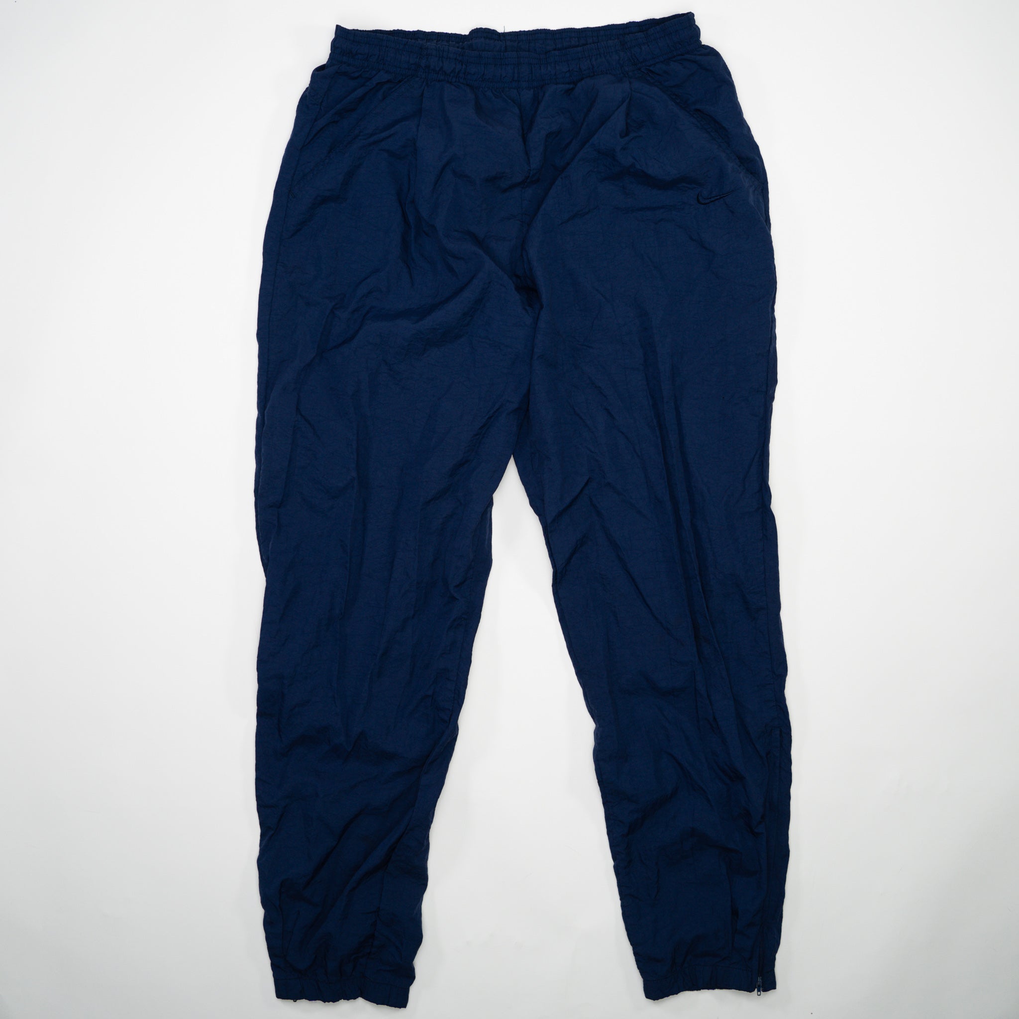 Vintage Navy Nike Windbreaker Pants (M)