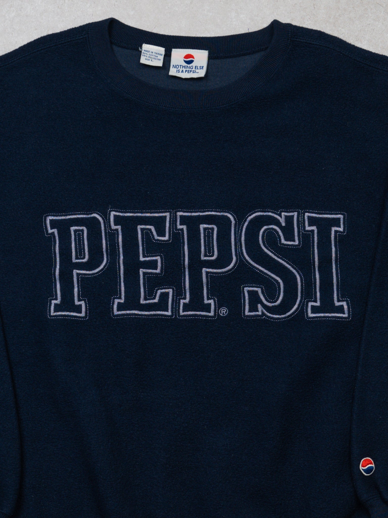 Vintage 90s Blue Pepsi Spellout Crewneck 2.0 (L)