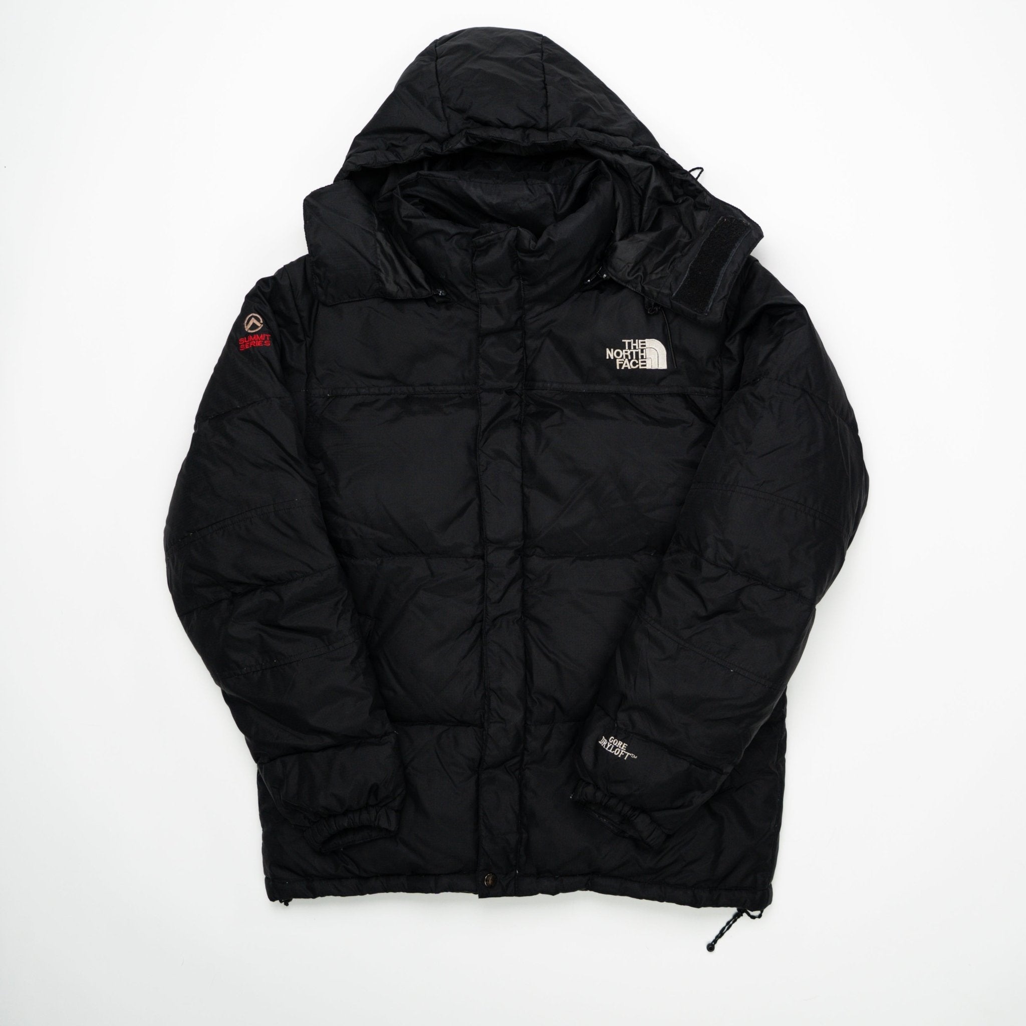 Vintage Black North Face Puffer Summit Series Jacket (S) | Rebalance Vintage.