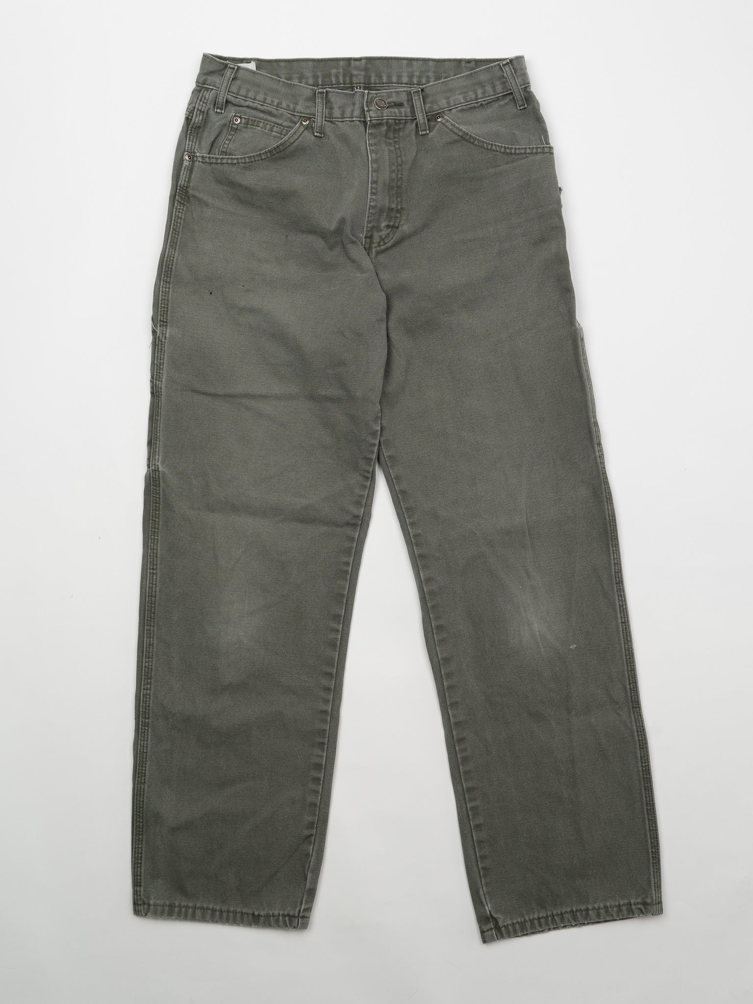 Vintage Washed Moss Green Dickies Cargo Pants (32 x 32)