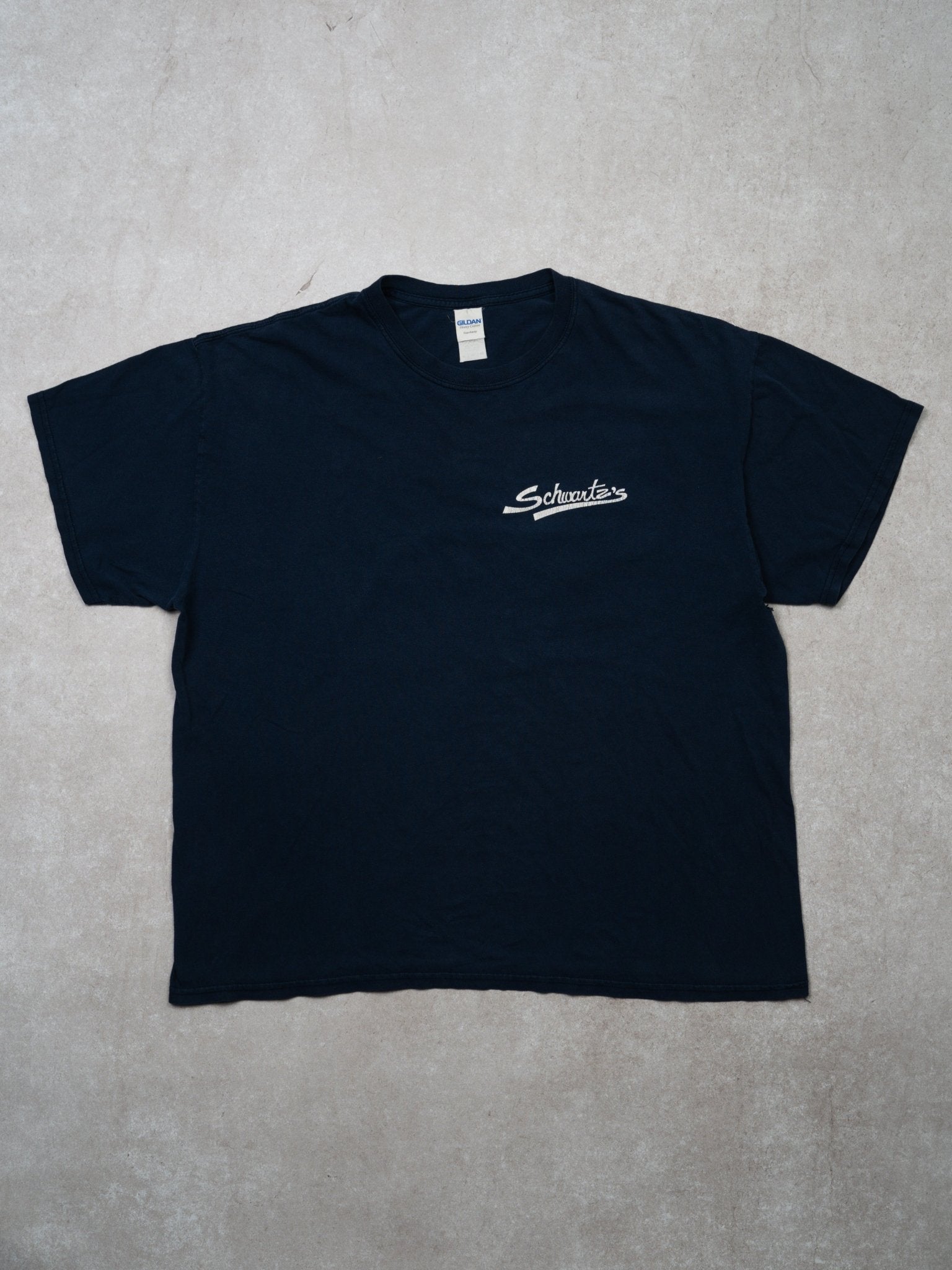 Vintage Blue Schwartz's Charcuterie Hebraique Tee (L)