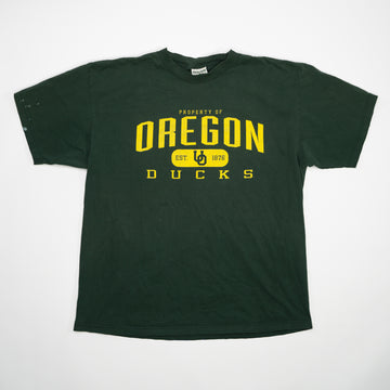 Vintage Green Propety of Oregon Ducks Tee (M/L) | Rebalance Vintage.