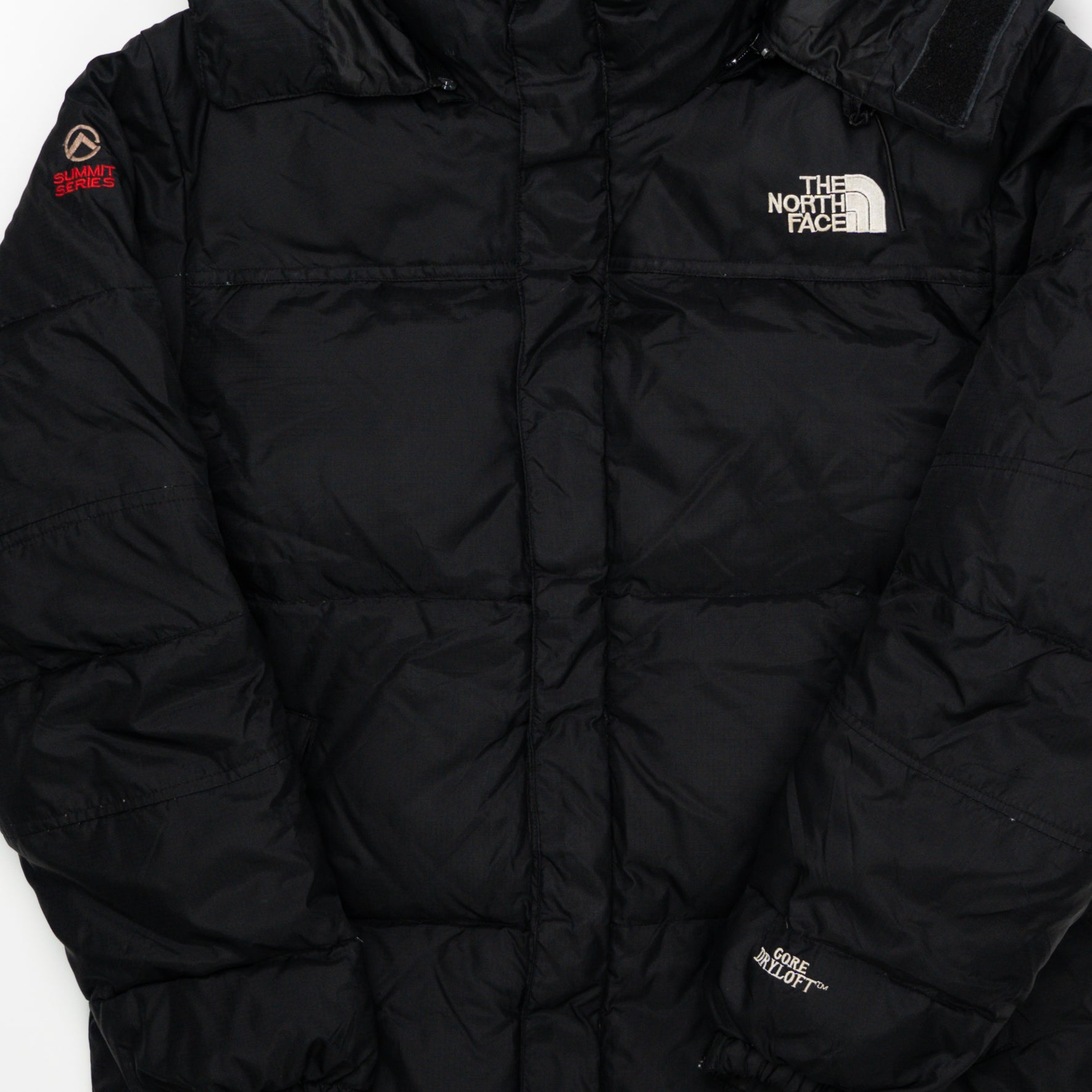 Vintage Black North Face Puffer Summit Series Jacket (S) | Rebalance Vintage.