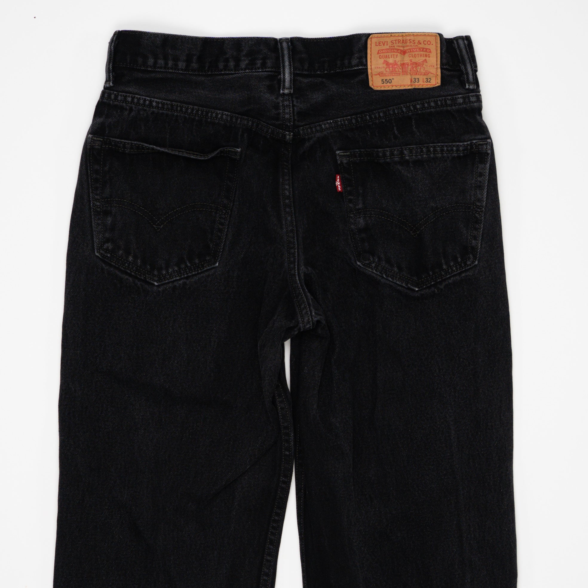 Vintage Black 550 Levi Jeans (33 x 32) | Rebalance Vintage.