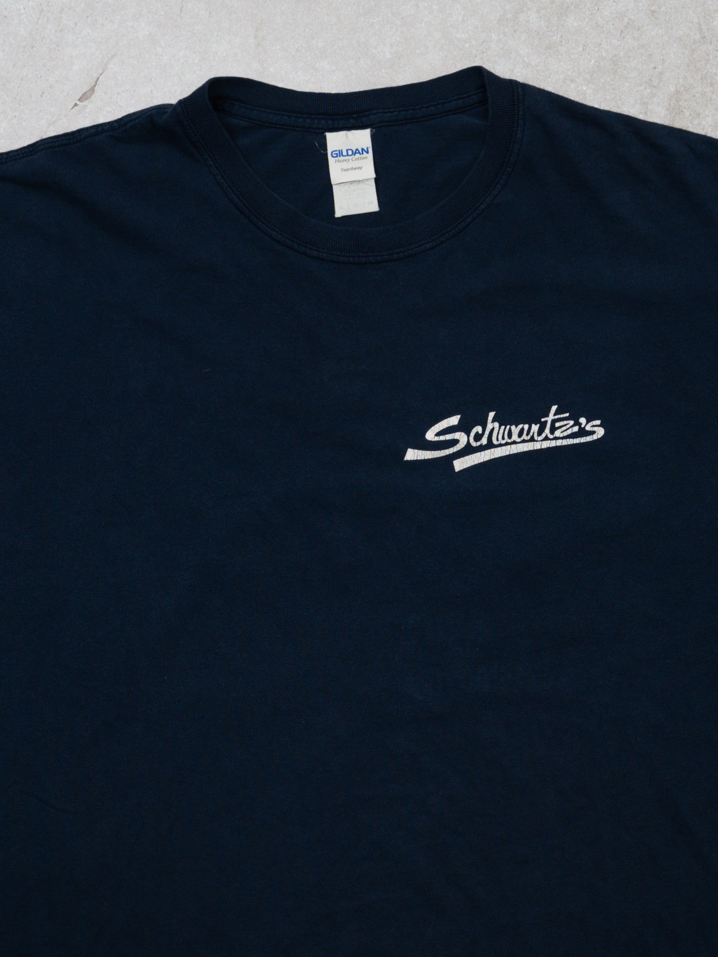 Vintage Blue Schwartz's Charcuterie Hebraique Tee (L)
