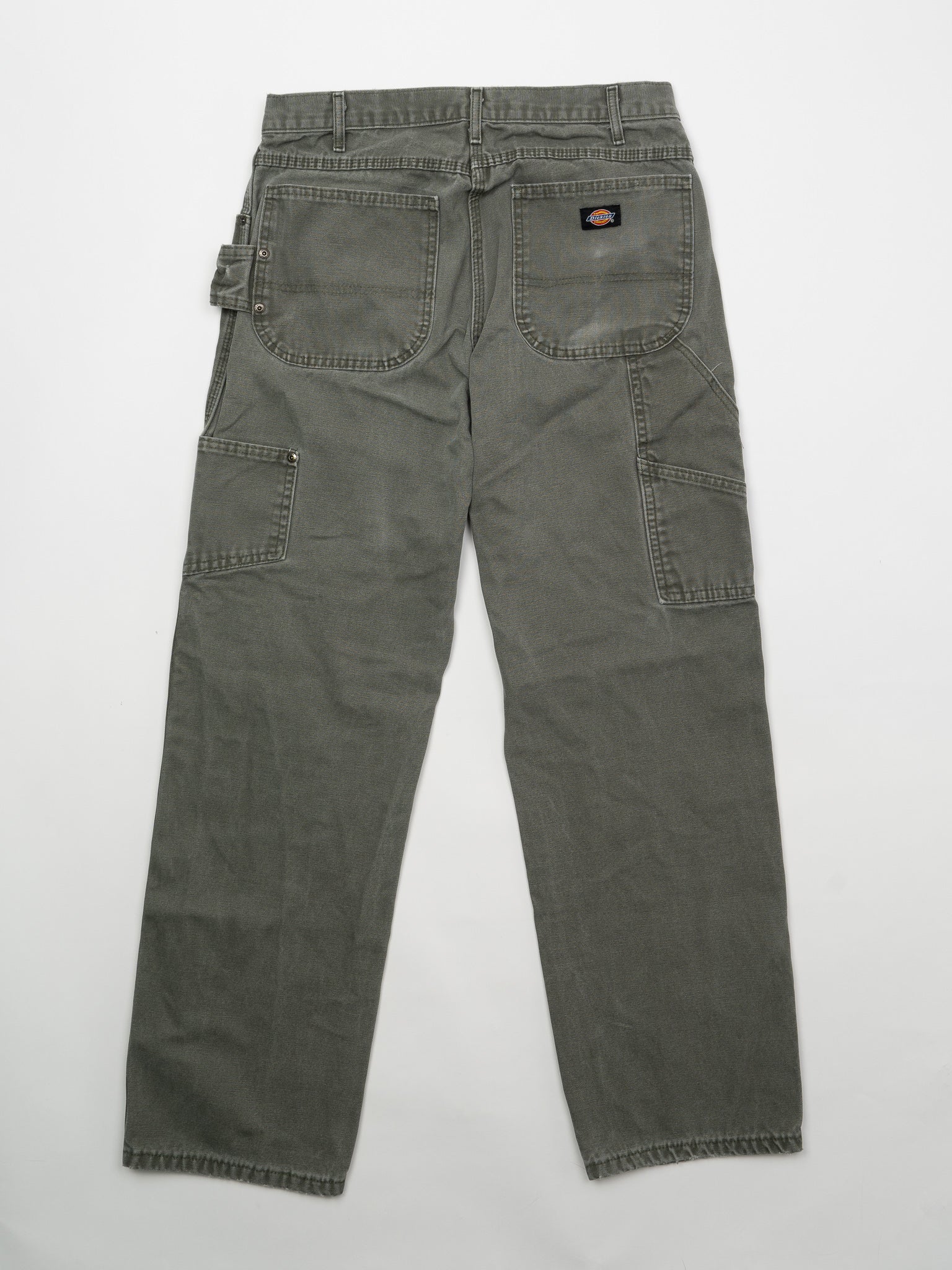 Vintage Washed Moss Green Dickies Cargo Pants (32 x 32)