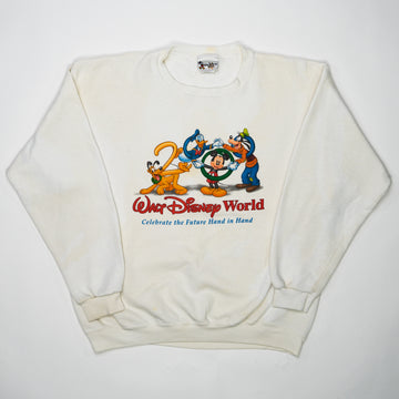 Vintage '00 White Walt Disney World Crewneck (M/L) | Rebalance Vintage.