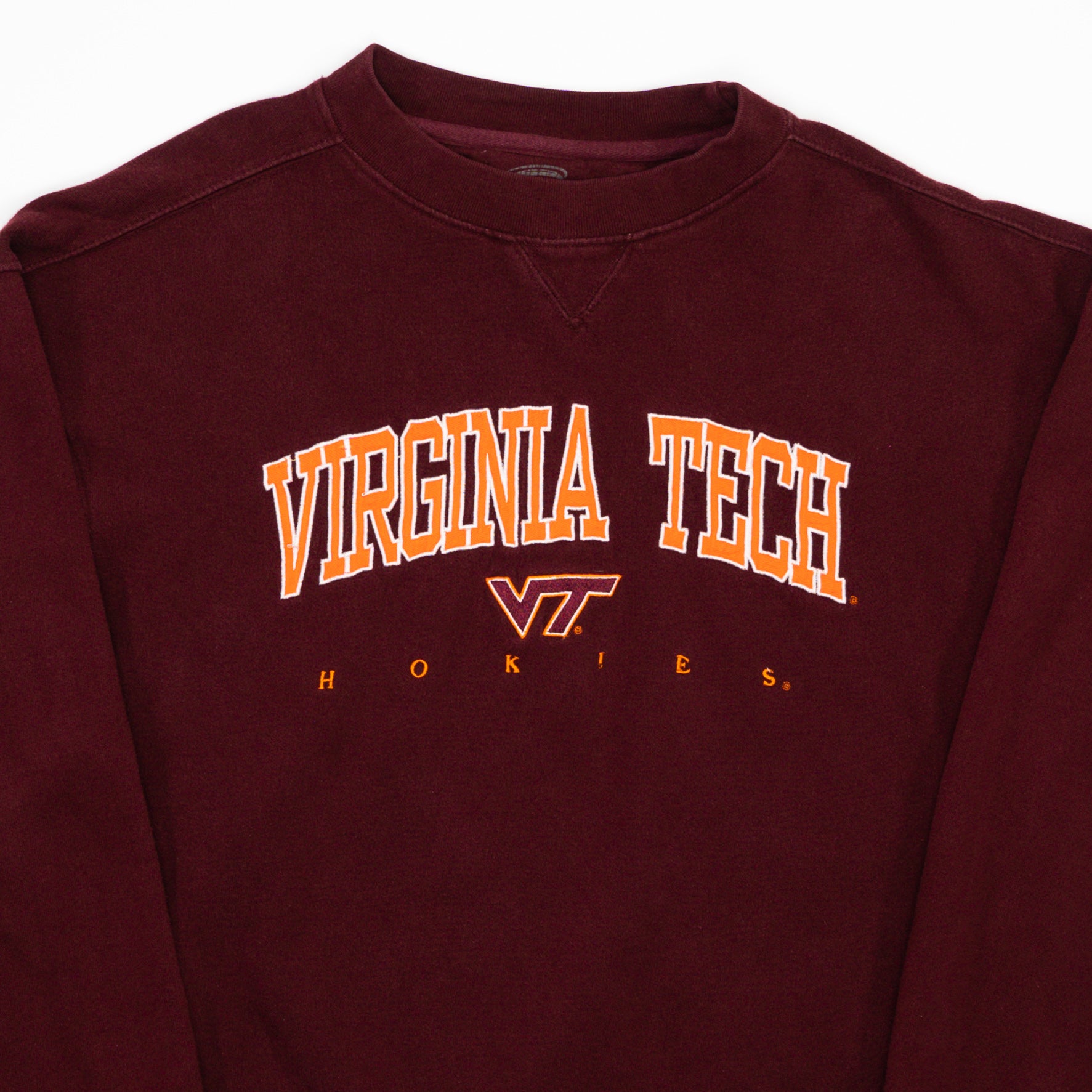 Vintage Maroon Virginia Tech Hokies Crewneck (L)