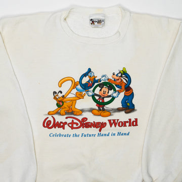 Vintage '00 White Walt Disney World Crewneck (M/L) | Rebalance Vintage.