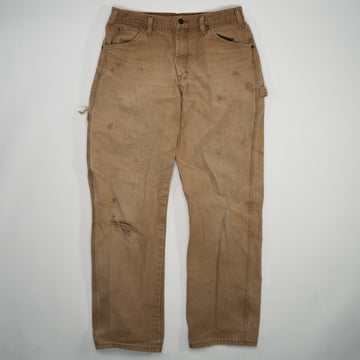 Vintage Beige Dickies Workwear Jeans W/ Rip ( 30 x 30) | Rebalance Vintage.