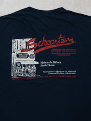 Vintage Blue Schwartz's Charcuterie Hebraique Tee (L)