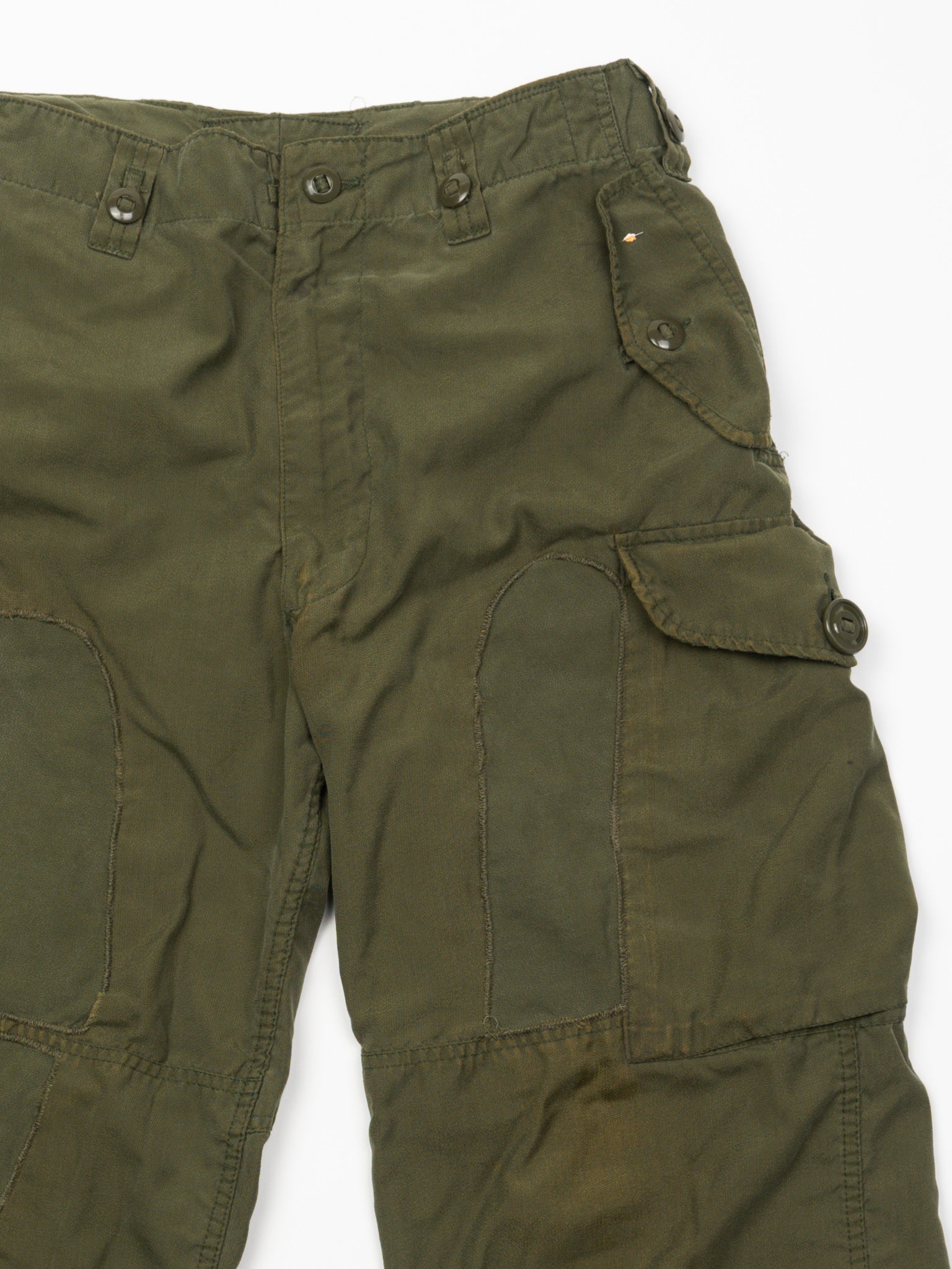 Vintage '95 Green Army Patched Pants (32 x 30)