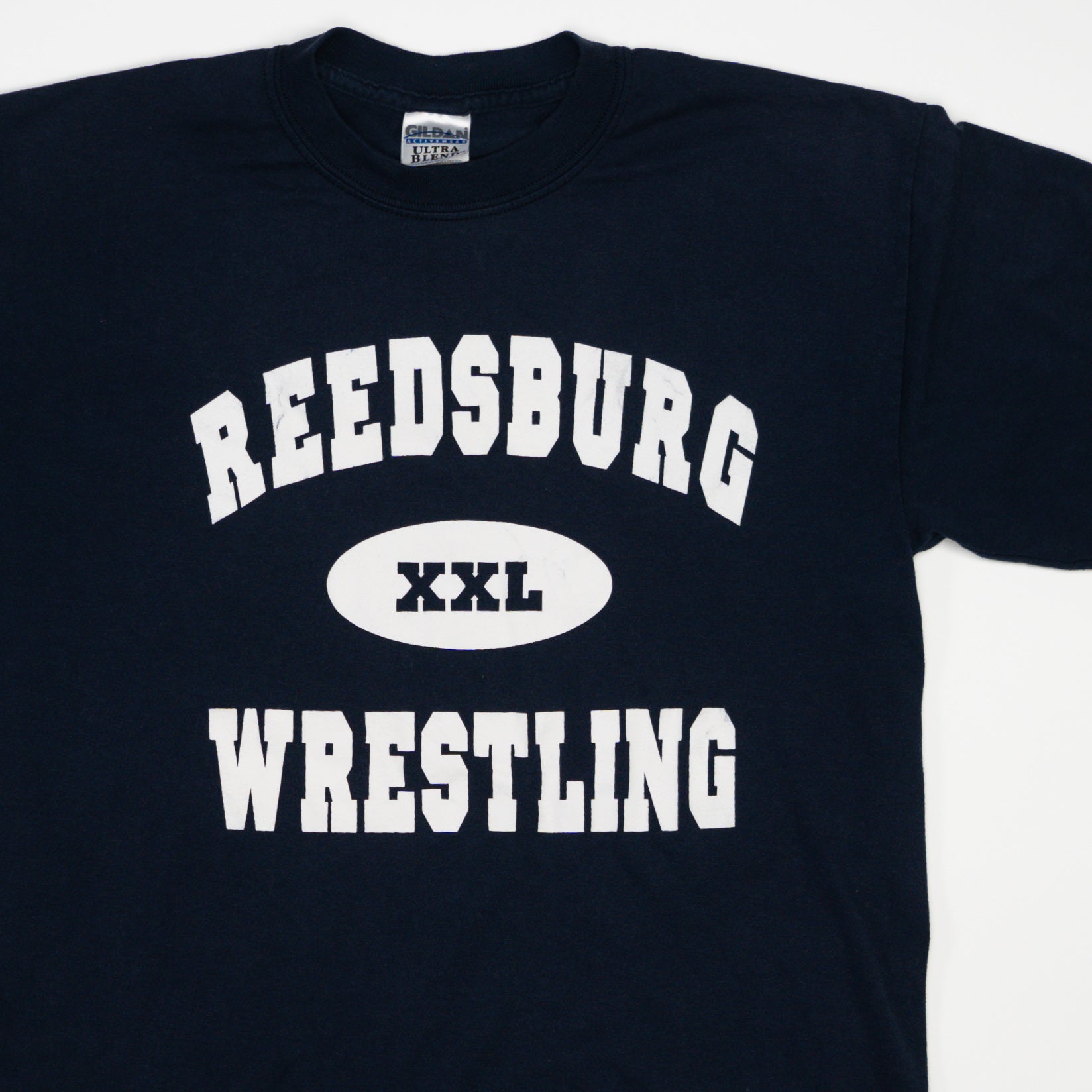 Vintage Navy Reedsburg XXL Wrestling Tee (S/M)