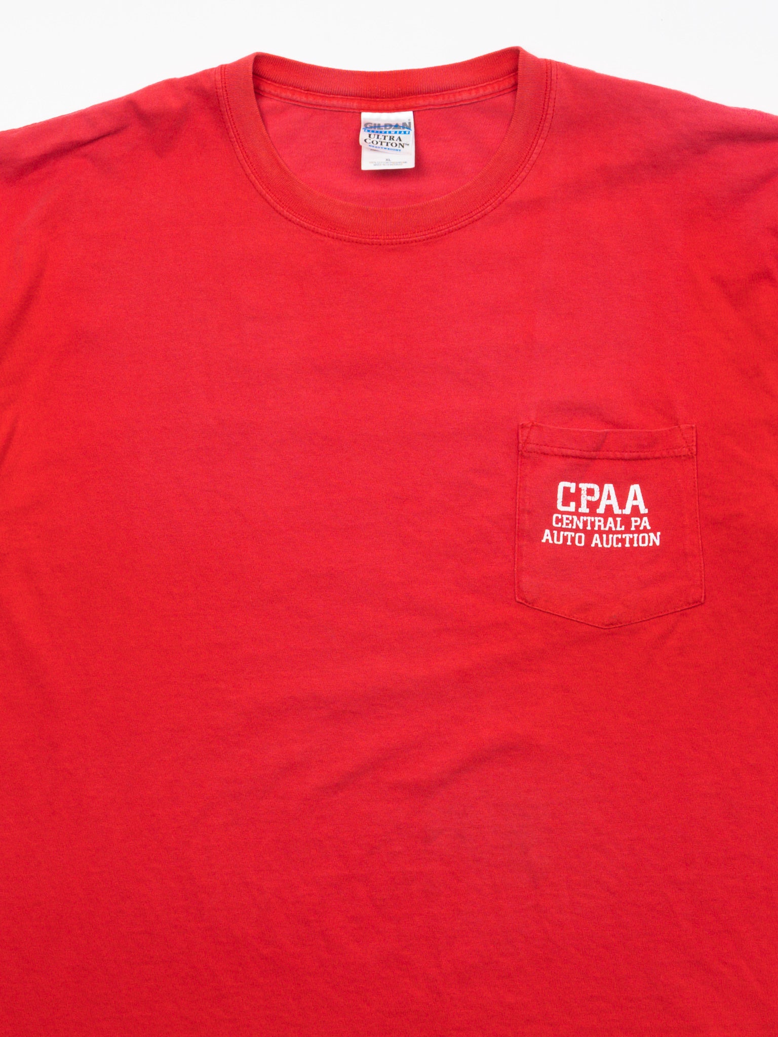 Vintage 90s Red CPAA Central PA Auto Auction Tee (L)