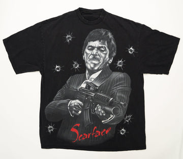 Vintage Rare Scarface Gun Tee (XL) | Rebalance Vintage.
