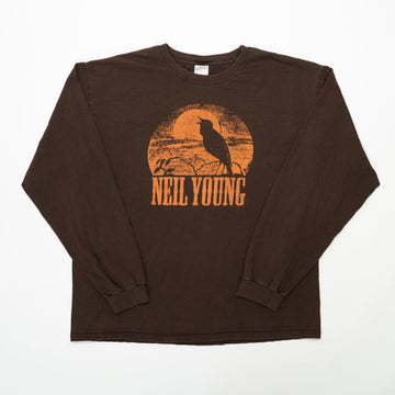 Vintage Brown Neil Young Long Sleeve (XL) | Rebalance Vintage.