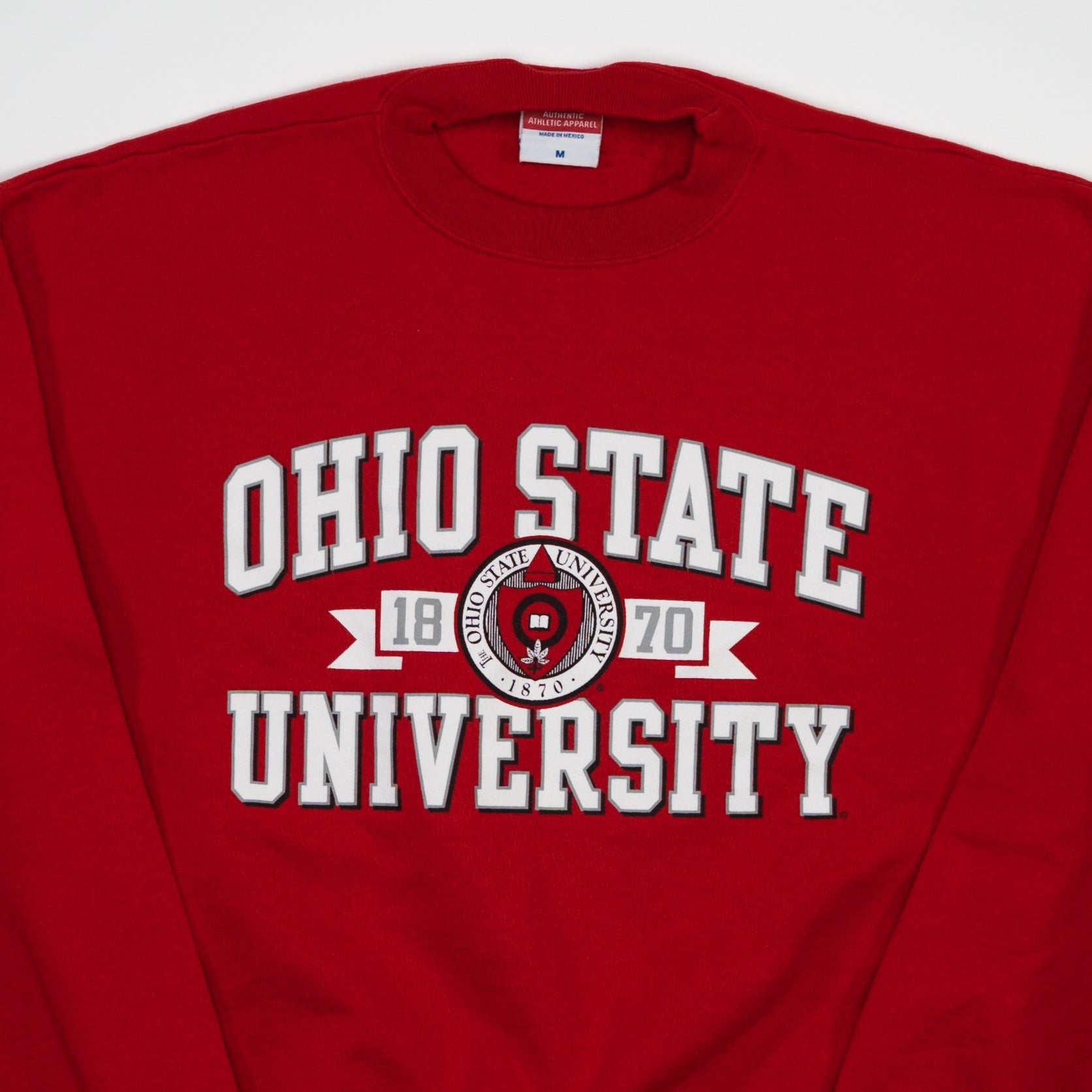 Vintage Red Ohio State University x Champion Crewneck (M/L)