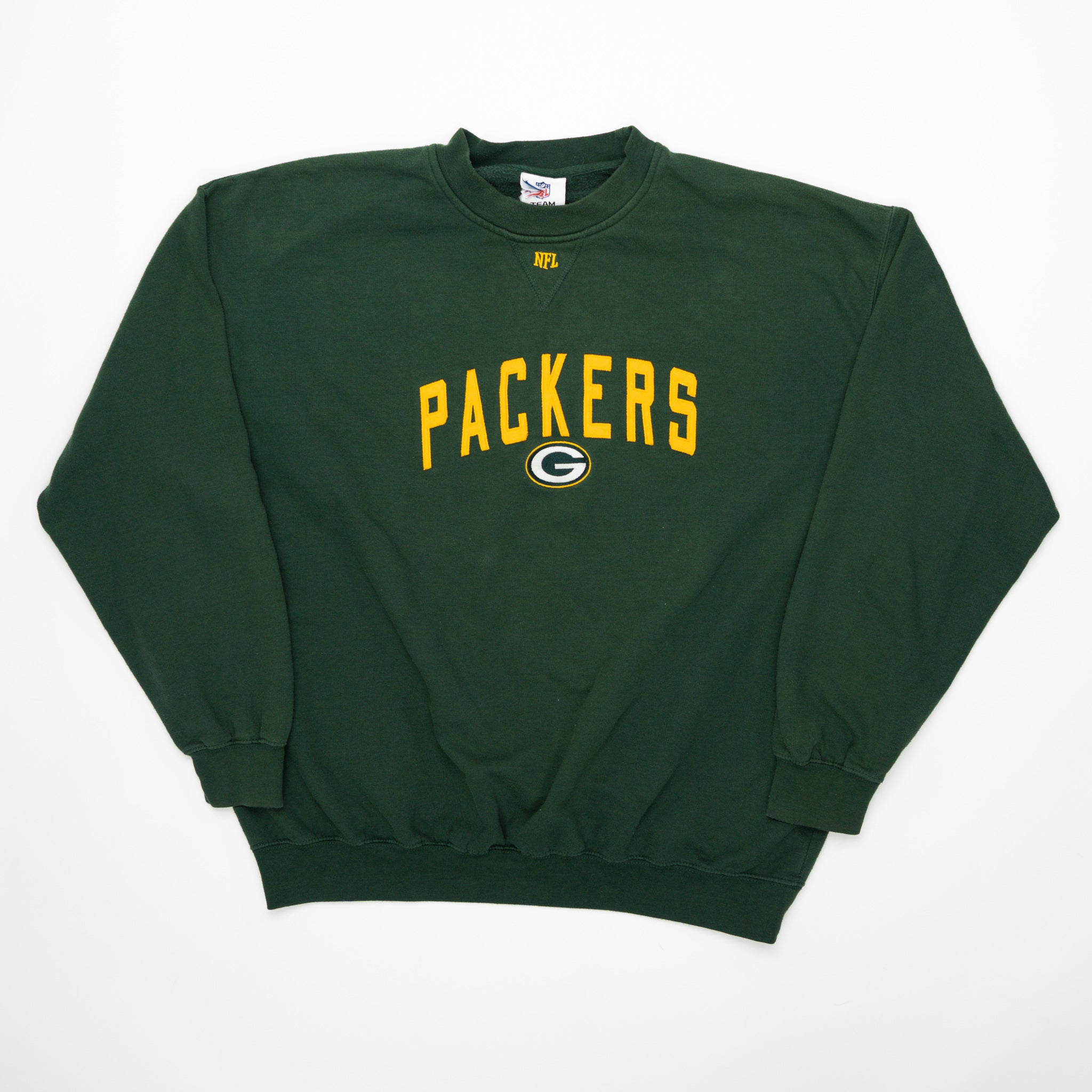 Vintage Green Packers NFL Crewneck (XL) | Rebalance Vintage.