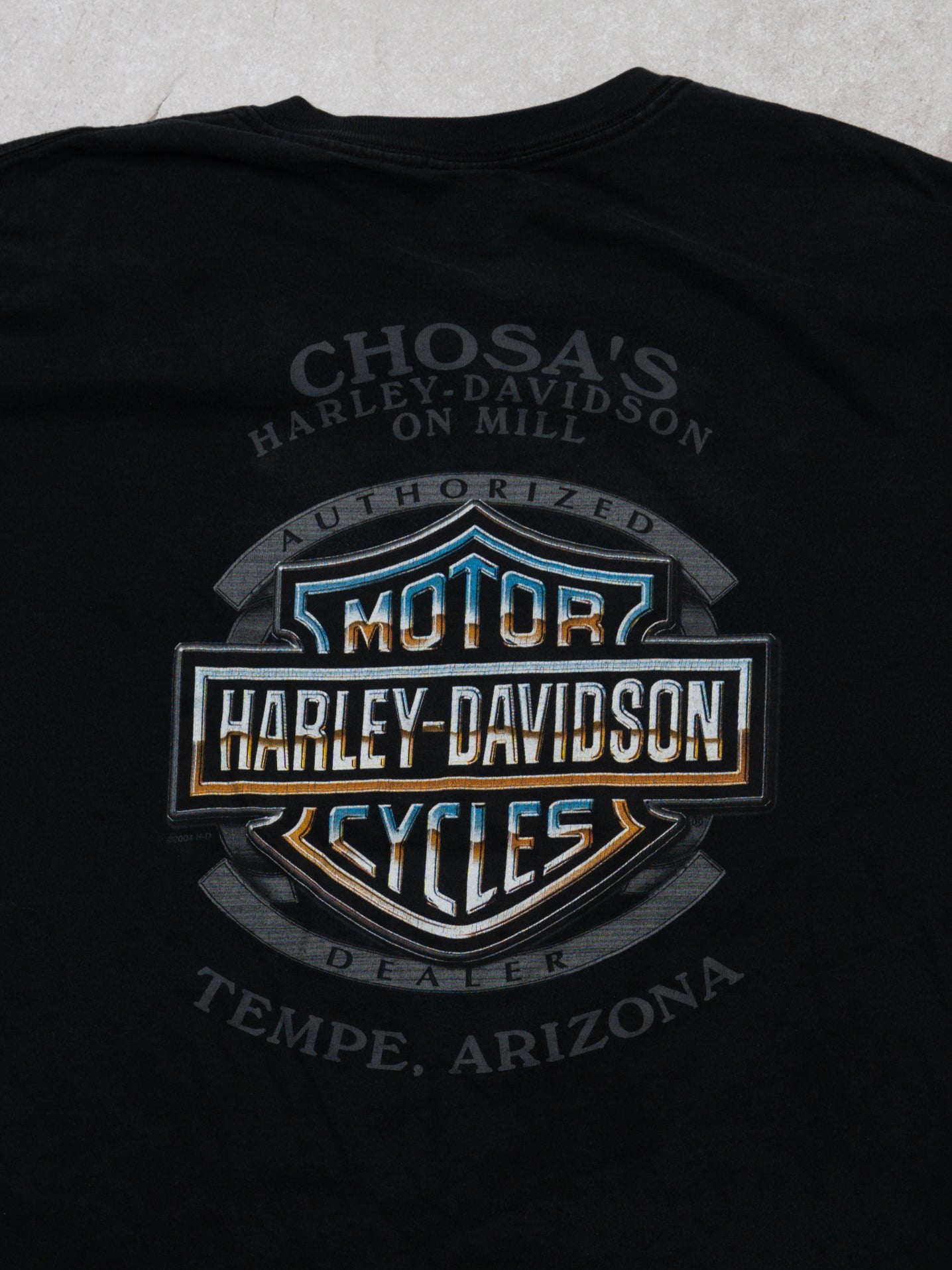 Vintage '04 Black Harley Davidson Tempe Arizona Tee (L)