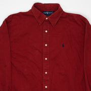 Vintage 90s Red Polo RL Button Up (L/XL)