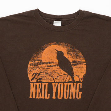 Vintage Brown Neil Young Long Sleeve (XL) | Rebalance Vintage.