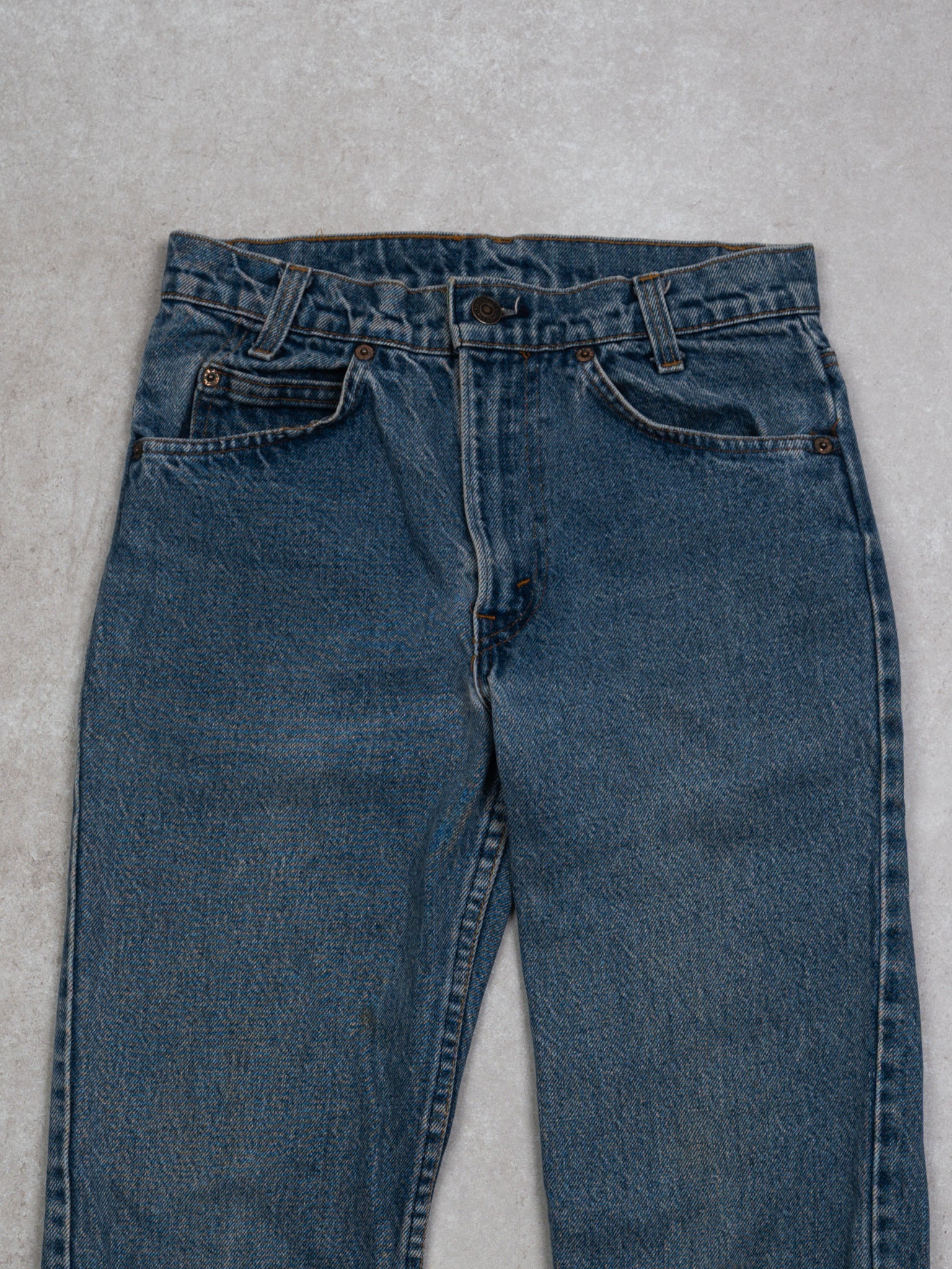 Vintage 70s Blue Levi Slim Fit Jeans (25 x 30)