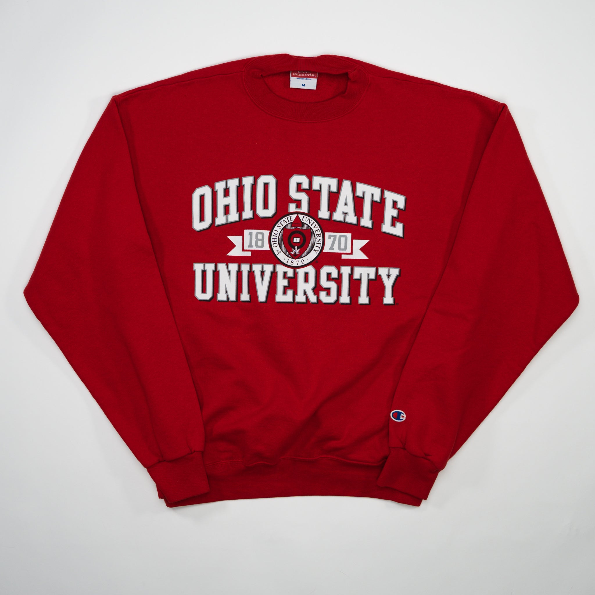 Vintage Red Ohio State University x Champion Crewneck (M/L)