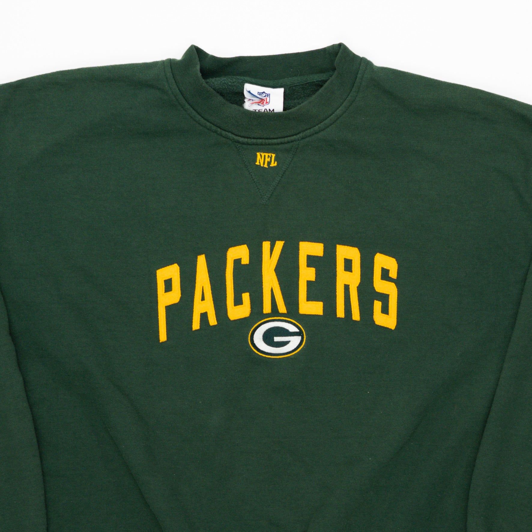 Vintage Green Packers NFL Crewneck (XL) | Rebalance Vintage.