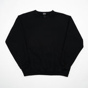 Vintage 90s Washed Black Non Fiction Blank Crewneck (L)