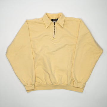 Vintage Yellow Windriver 1/4 Sweater (XL) | Rebalance Vintage.