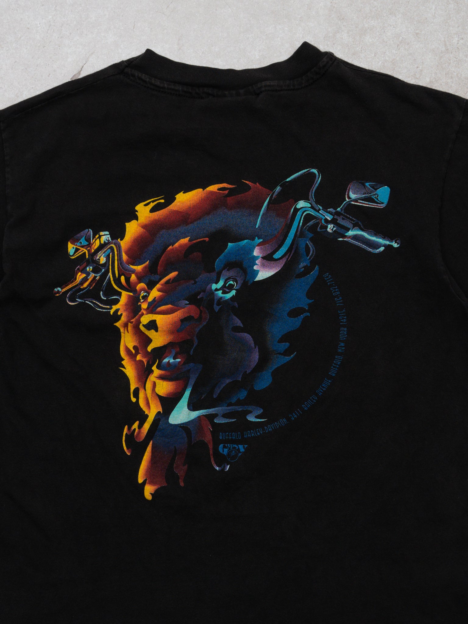 Vintage Harley Davidson Buffalo Anniversary Tee (S)