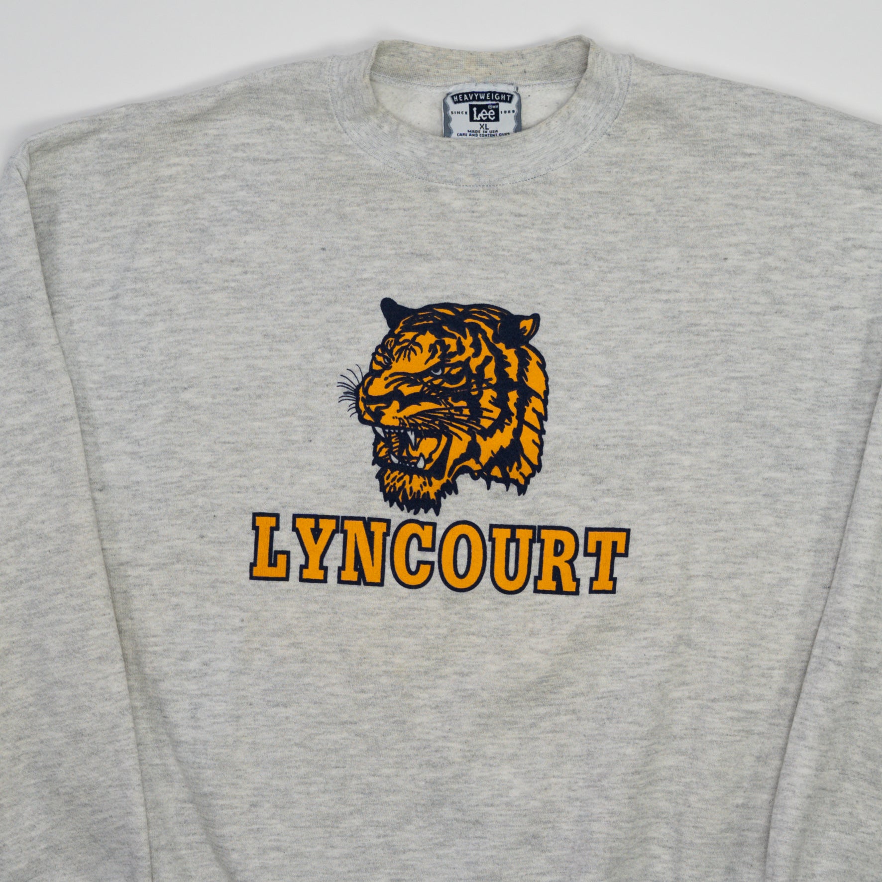 Vintage 90s Light Grey Lyncourt x Lee Crewneck