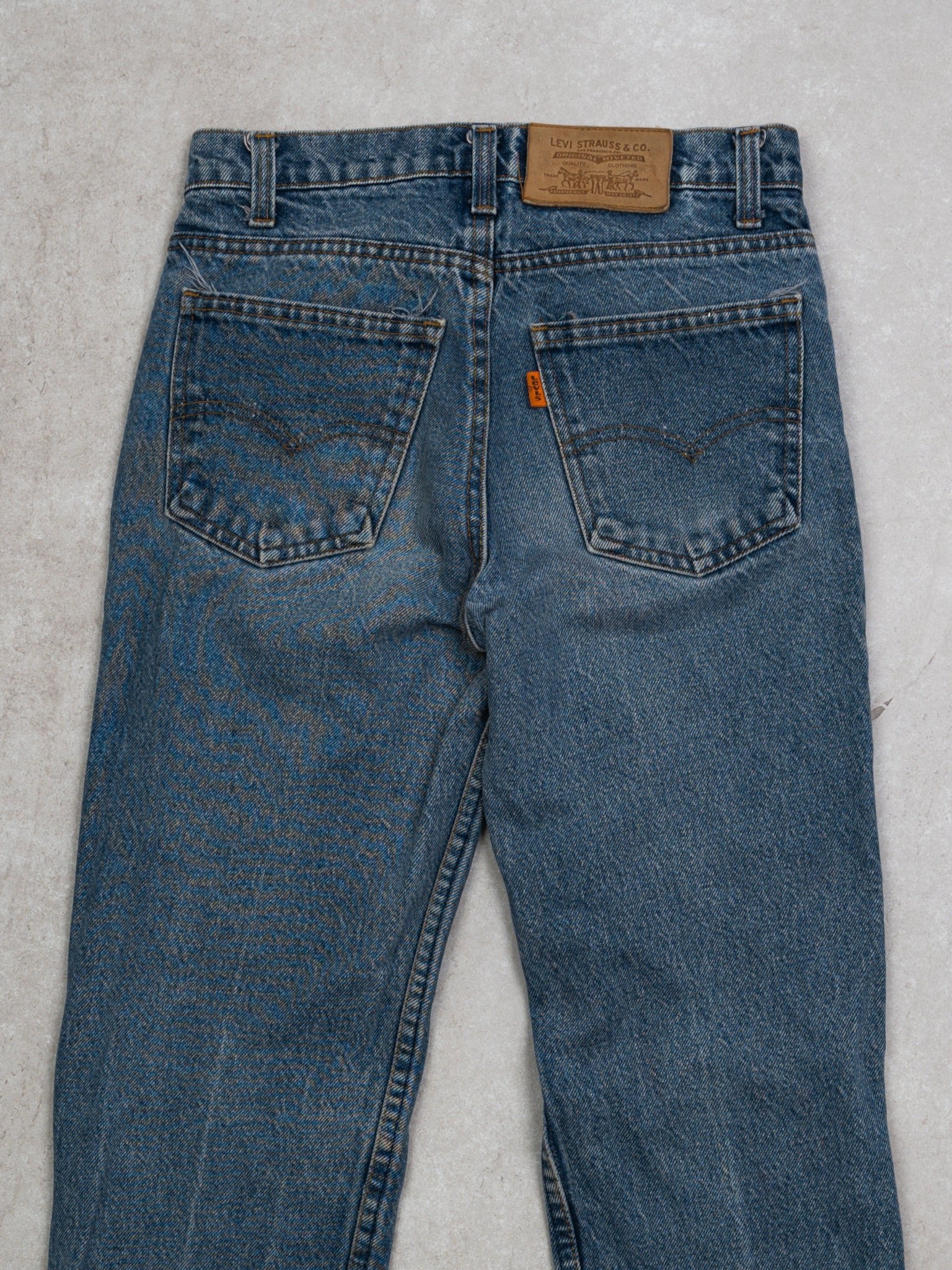 Vintage 70s Blue Levi Slim Fit Jeans (25 x 30)