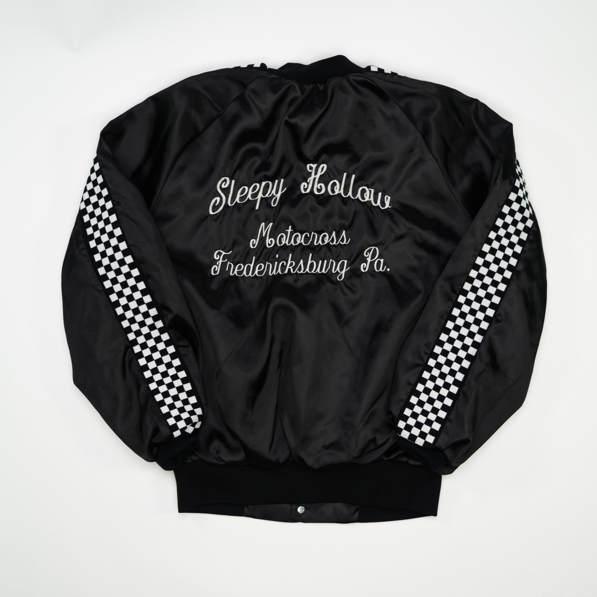 Vintage Sleepy Hollow Motocross Satin Bomber (L)