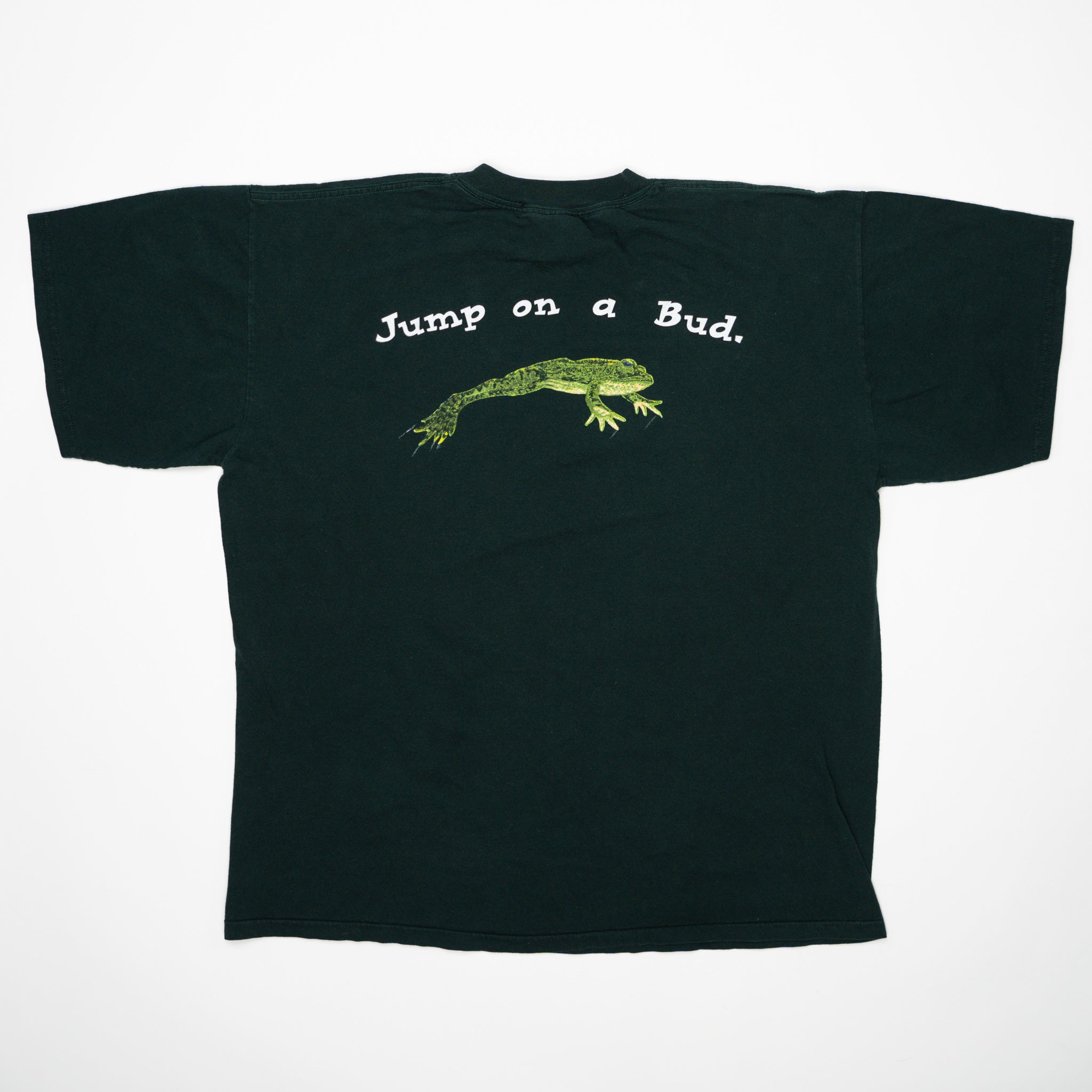 Vintage RARE '96 Green Budweiser 'Jump on the Bud Tee' (L) | Rebalance Vintage.
