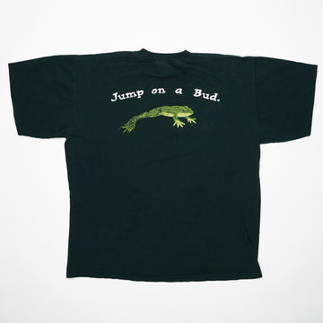 Vintage RARE '96 Green Budweiser 'Jump on the Bud Tee' (L) | Rebalance Vintage.