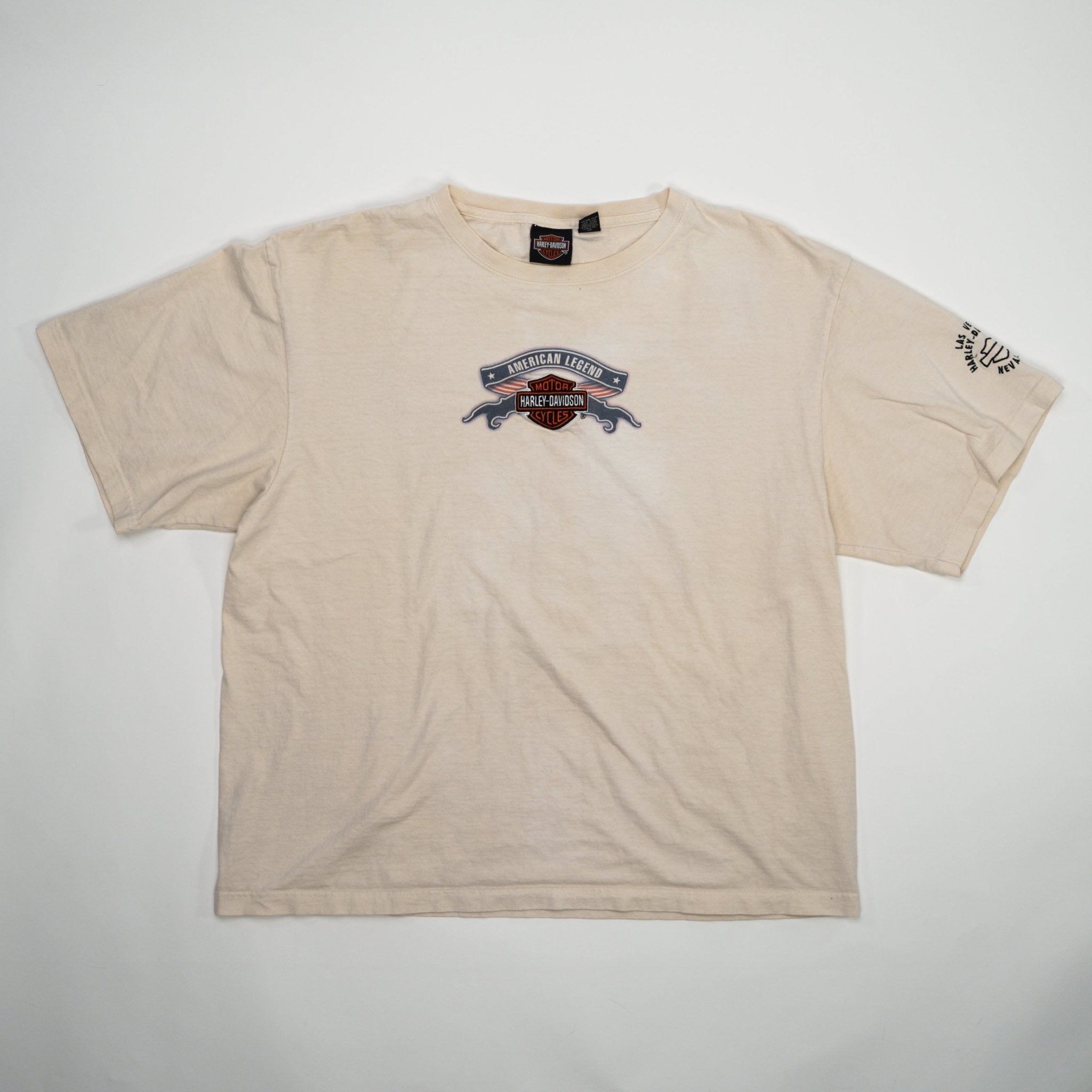 Vintage Cream Harley Davidson Las Vegas Tee (L) | Rebalance Vintage.