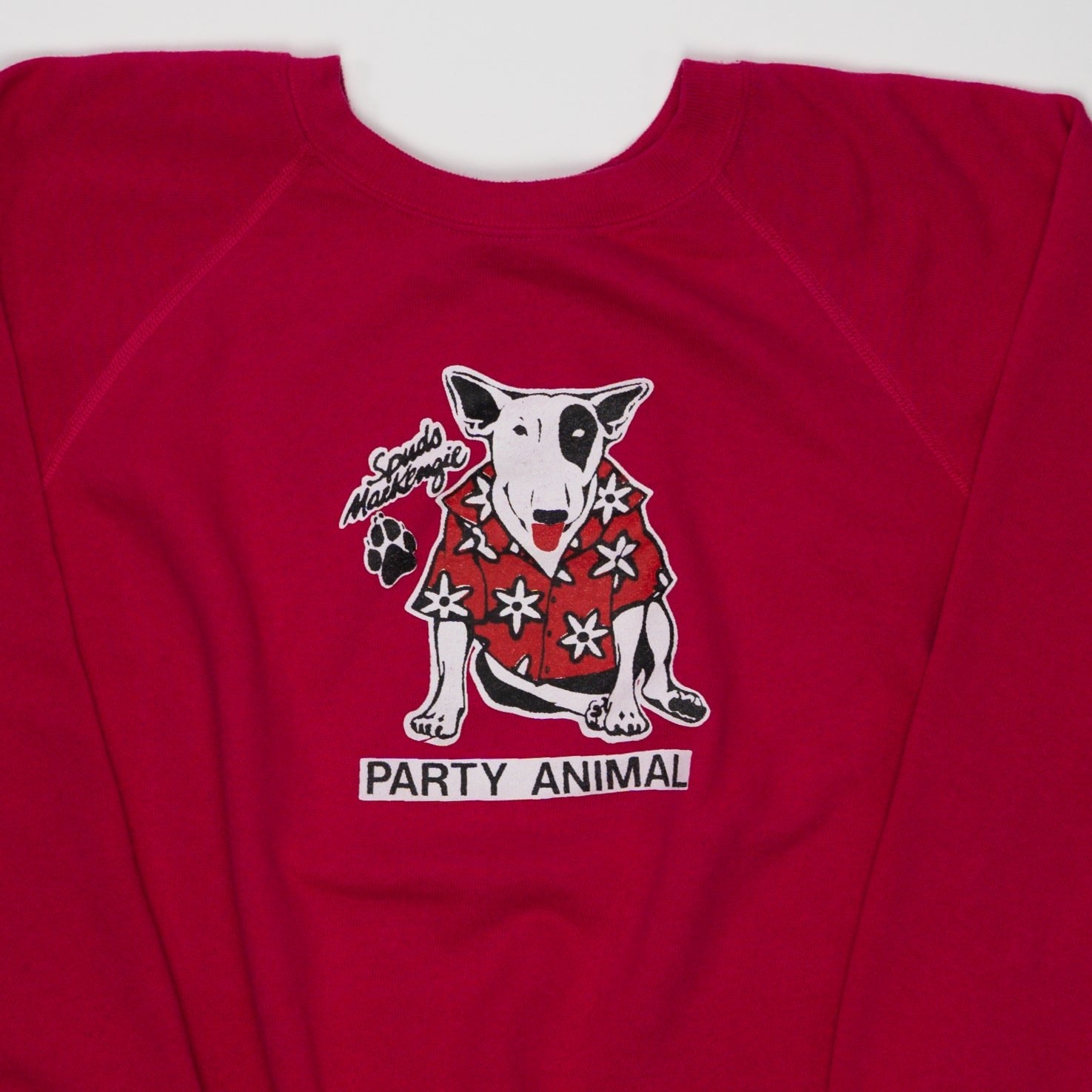 Vintage 80s Pink Party Animal Crewneck (M/L) | Rebalance Vintage.