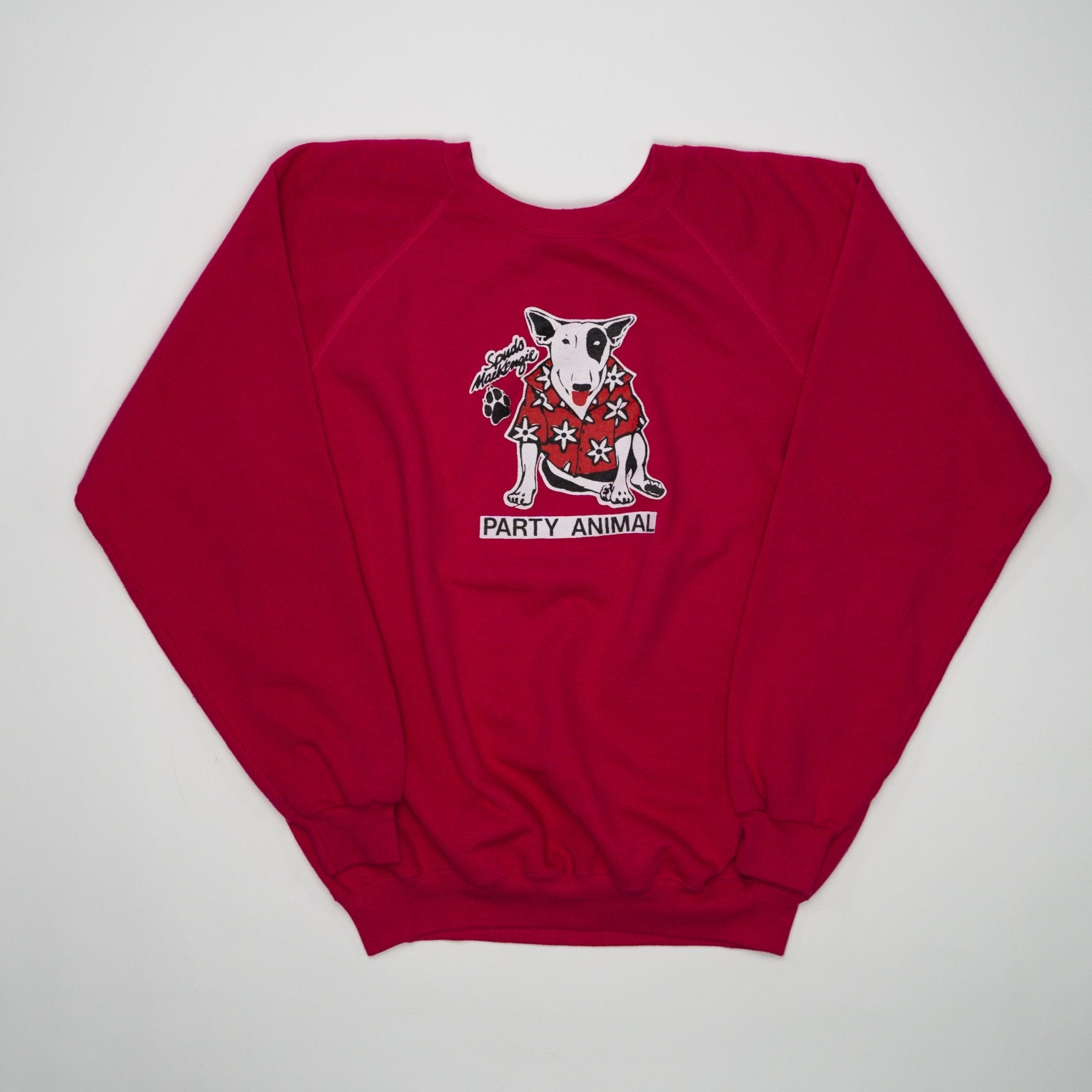 Vintage 80s Pink Party Animal Crewneck (M/L) | Rebalance Vintage.