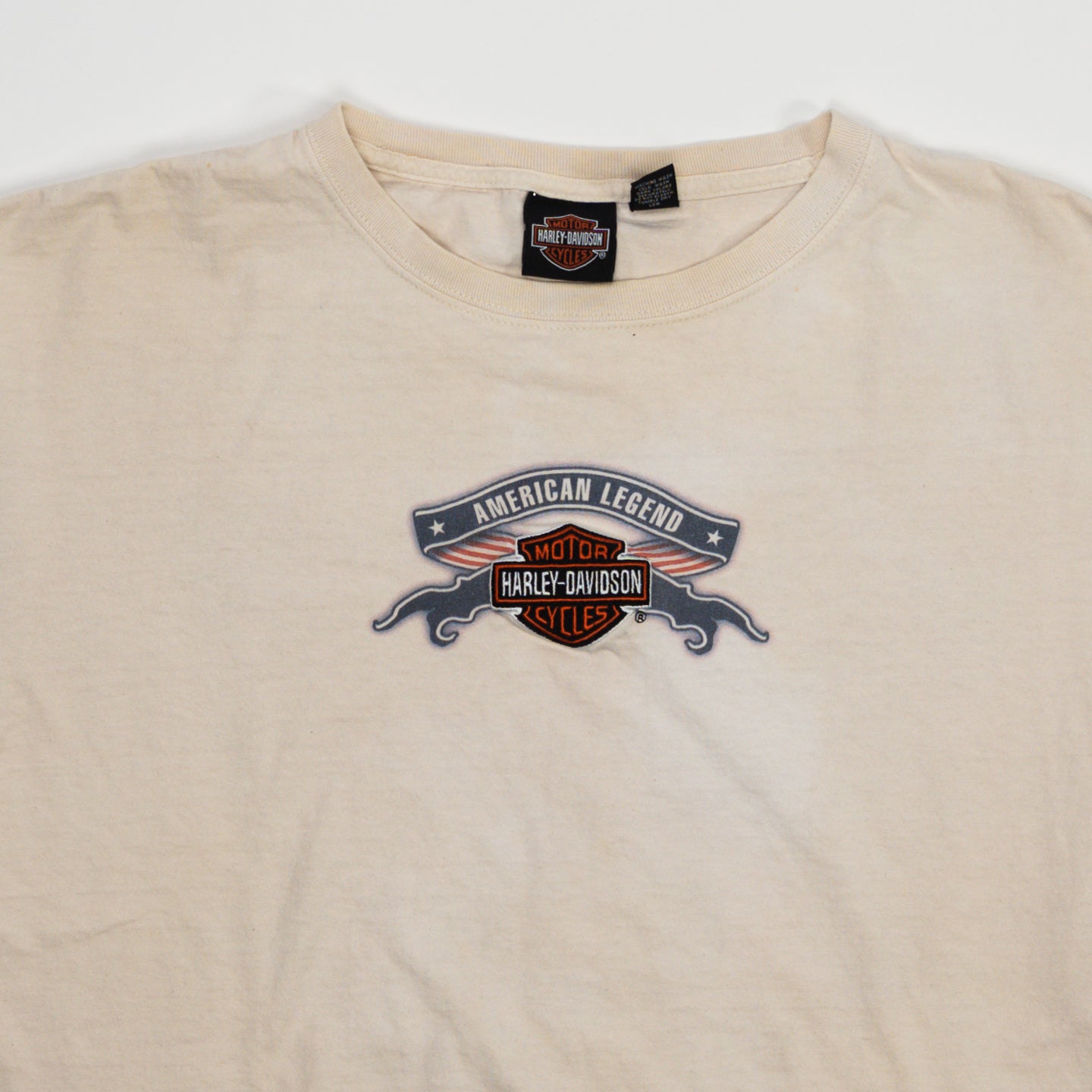 Vintage Cream Harley Davidson Las Vegas Tee (L) | Rebalance Vintage.